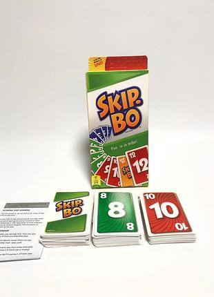 Уцінка! настільна гра skip bo! (гра карткова card games skip-bo, скіп бо, скип бо)