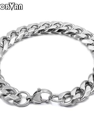Браслет  из нержавеющей стали moorvan  9 мм  длинна 21 см