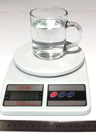 Весы электронные кухонные dt-400, до 10 кг. без чаши
