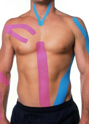 Спортивный тейп кинезио kinesiology tape (цвет серый) - пластырь для поддержки мышц 5 см х 5 м