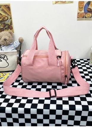 Маленькая спортивная сумка для зала. мини сумка женская спортивная для фитнеса pink в...