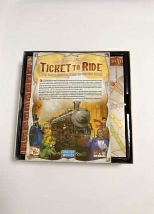 Уценка! билет на поезд америка настольная игра ticket to ride america / usa + правила...