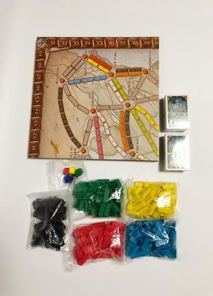 Уценка! билет на поезд америка настольная игра ticket to ride america / usa + правила...