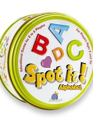 Настільна гра spot it! abc, dobble! (доббль алфавит, alphabet)!