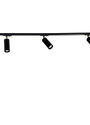Трековий світильник на три плафони стельовий track-3 chime tl110-1000-3 black
