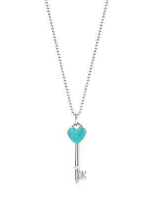 Серебряное ожерелье 'heart key pendant' от tiffany & co.