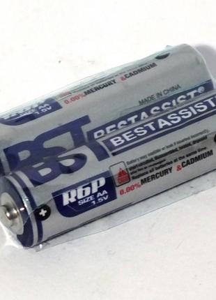 Батарейки пальчикові 2 шт. аа bst bestassist 1.5v, сольові