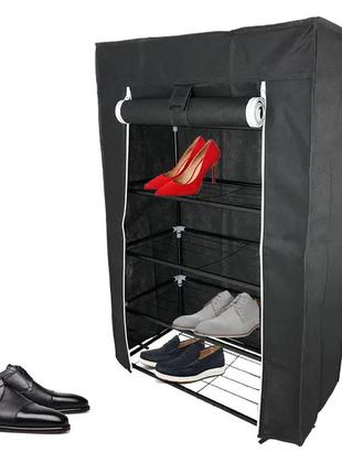 Тканинна розбірна шафа для взуття на 5 полиць fh-5556, (60х30х90 см.)
