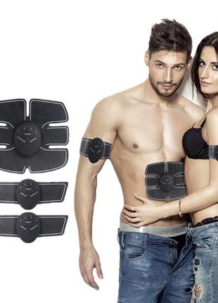 Електричний міостимулятор-тренажер для преса та рук smart fitness ems fit boot toning