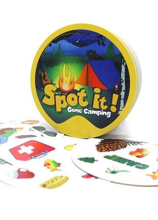 Настільна гра spot it! gone camping, dobble! (доббль кемпінг)!