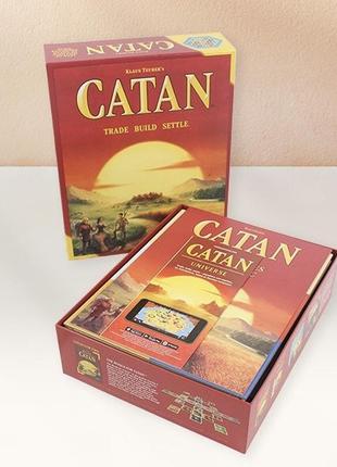 Уценка! настольная игра catan + правила на русском или украинском (колонизаторы, катан базовые)
