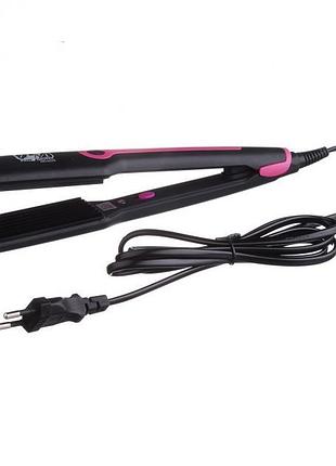 Утюжок шипцы гофре для всех типов волос promotec pm-1218 pro чёрный