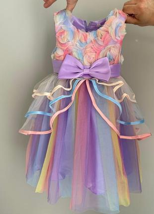 Святкова фатинова сукня для дівчинки2 фото