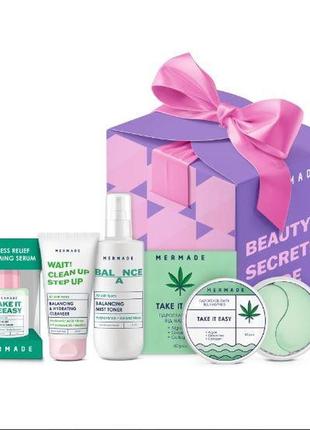 Подарунковий набір косметики по догляду за обличчям mermade balance your skin для жінок