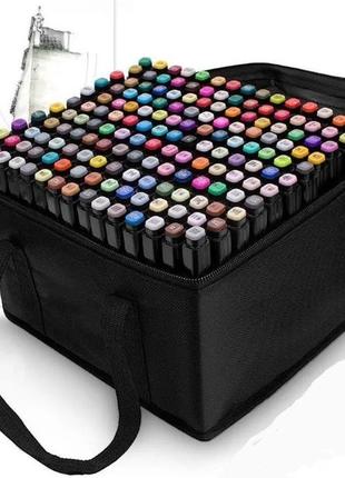 Набор двусторонних художественных маркеров для скетчинга 168 шт / маркеры для рисования на бумаге sketch