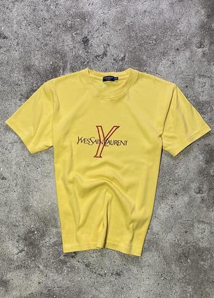 Винтажная футболка yves saint laurent