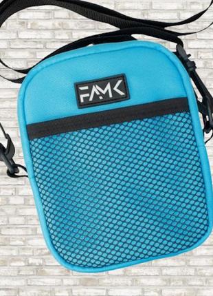 Сумка месенджер через плече famk блакитний (268013516)