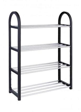 Полиця для взуття 4 рівні (металпластик, 50*19*66см) ef-4750-4 тм eco fabric