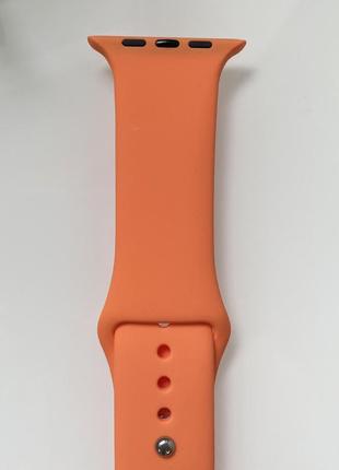Силіконовий ремінець для розумного годинника smart watch 38/40 (помаранчевий)