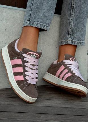 Adidas campus brown\rose3 фото