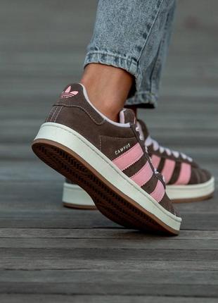 Adidas campus brown\rose4 фото