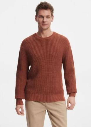 Бавовняний фактурний светр світер