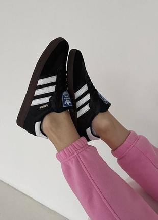 Женские кроссовки adidas samba black