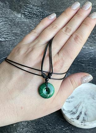 Підвісок кулон з натурального малахіту. малахіт індія.