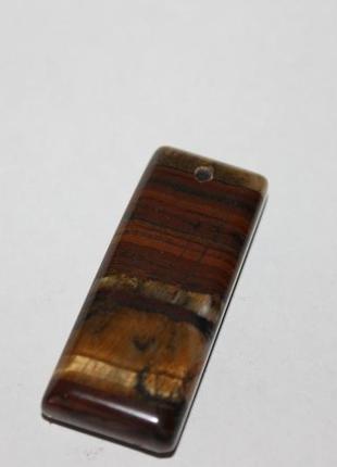 Тигровый глаз кулон с тигровым глазом натуральный в серебре.