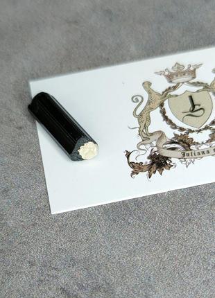 Шерл камінь натуральний. чорний турмалін натуральний 16,8*6 мм.