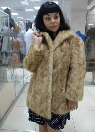 Полушубок из норки 46 размер м норковый полушубок авто-леди из натуральной норки