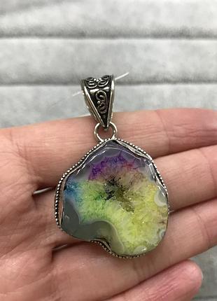 Солнечный кварц кулон с натуральным солнечным кварцем индия