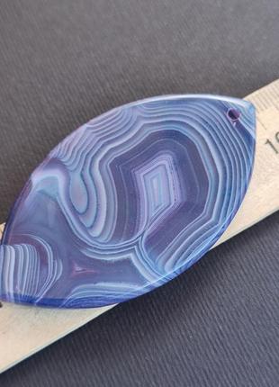Агат ботсвана підвісок без оправи. натуральний камінь агат маркіз. кулон агат синій. індія.