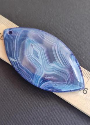 Агат ботсвана підвісок без оправи. натуральний камінь агат маркіз. кулон агат синій. індія.