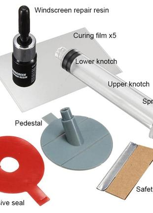 Ремкомплект для заделки трещин, устранения сколов и царапин на стекле windshield repair kit