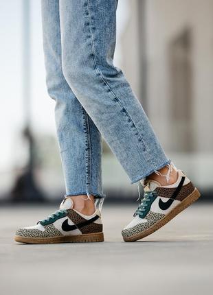 Кроссовки nike sb dunk low «safari»3 фото