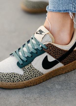 Кроссовки nike sb dunk low «safari»6 фото