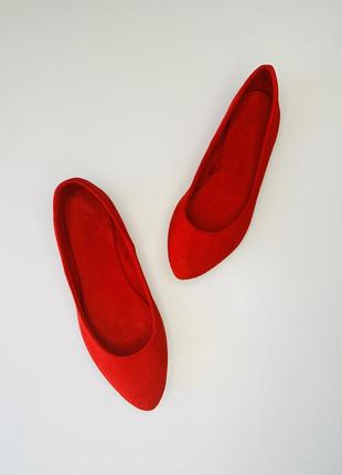 Красные балетки 35,5/36 размера