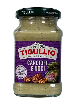 Соус на вершковій основі tigullio з артишоком і грецькими горіхами carciofi e noci 185 г