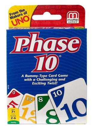 Настільна гра uno phase 10 (уно, фаза 10)