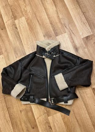Дубленка zara (оригинал)