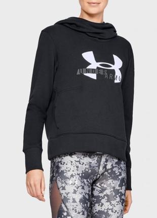 Жіноча толстовка under armour s чорна худі пусер