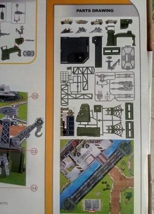 Іграшковий набір військова база - техніка, літаки, військові будівлі, тематичний килимок5 фото