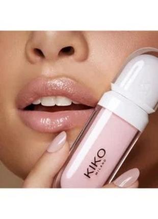 Блеск для губ kiko milano с эффектом увеличения объема lip volume 01 tutu rose 6.5 мл