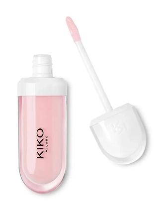 Блеск для губ kiko milano с эффектом увеличения объема lip volume 01 tutu rose 6.5 мл