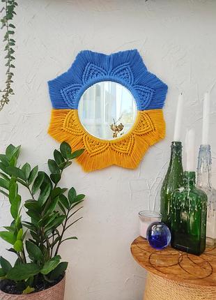 Макраме дзеркало