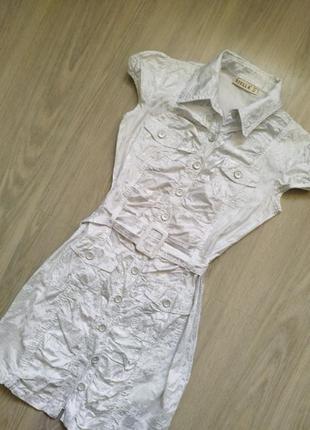 Платье бело-серебр.stella.турция