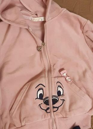 Костюм велюровый теплый 104