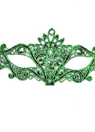 Маска ажурная зеленая