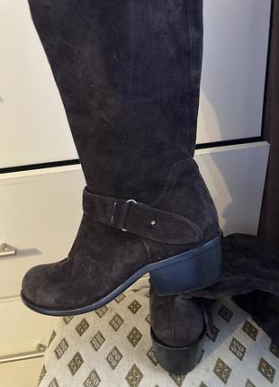 Чоботи замшеві